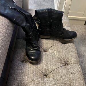 Carlos by Carlos Santana Black Heeled Boots